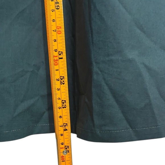 NWT Rosso35 Luxury Shirt Dress Midi in Teal Size 50 (US L) - Picture 13 of 16